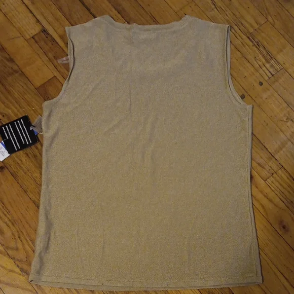 Jones New York Tan Embellished Tee XL NWT - Picture 3 of 3